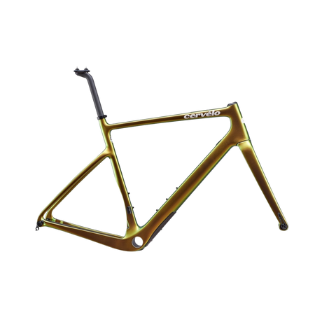 bare gold bike frame