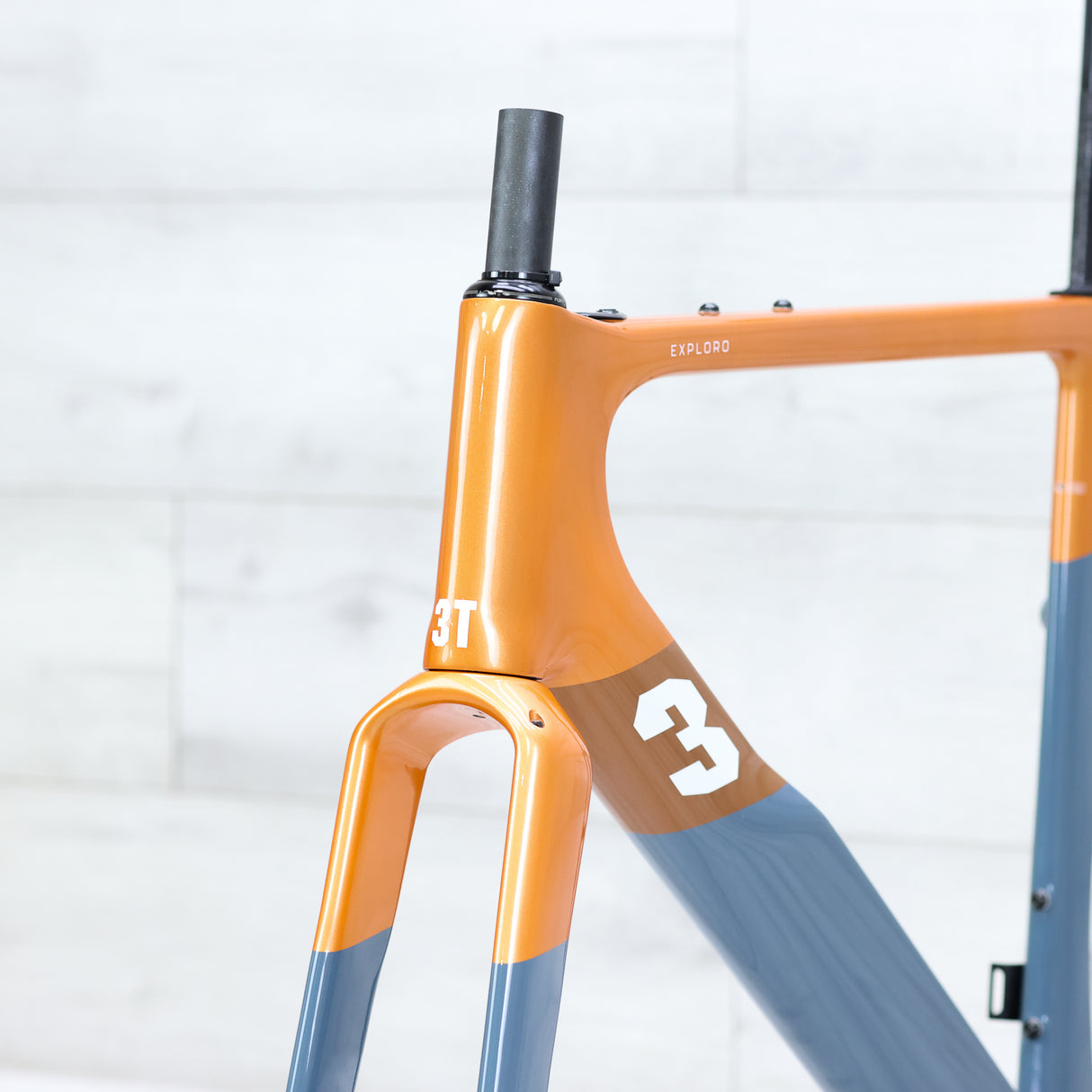 3T Exploro Racemax Gravel Bike Frameset Orange/Grey - 2023, 54cm