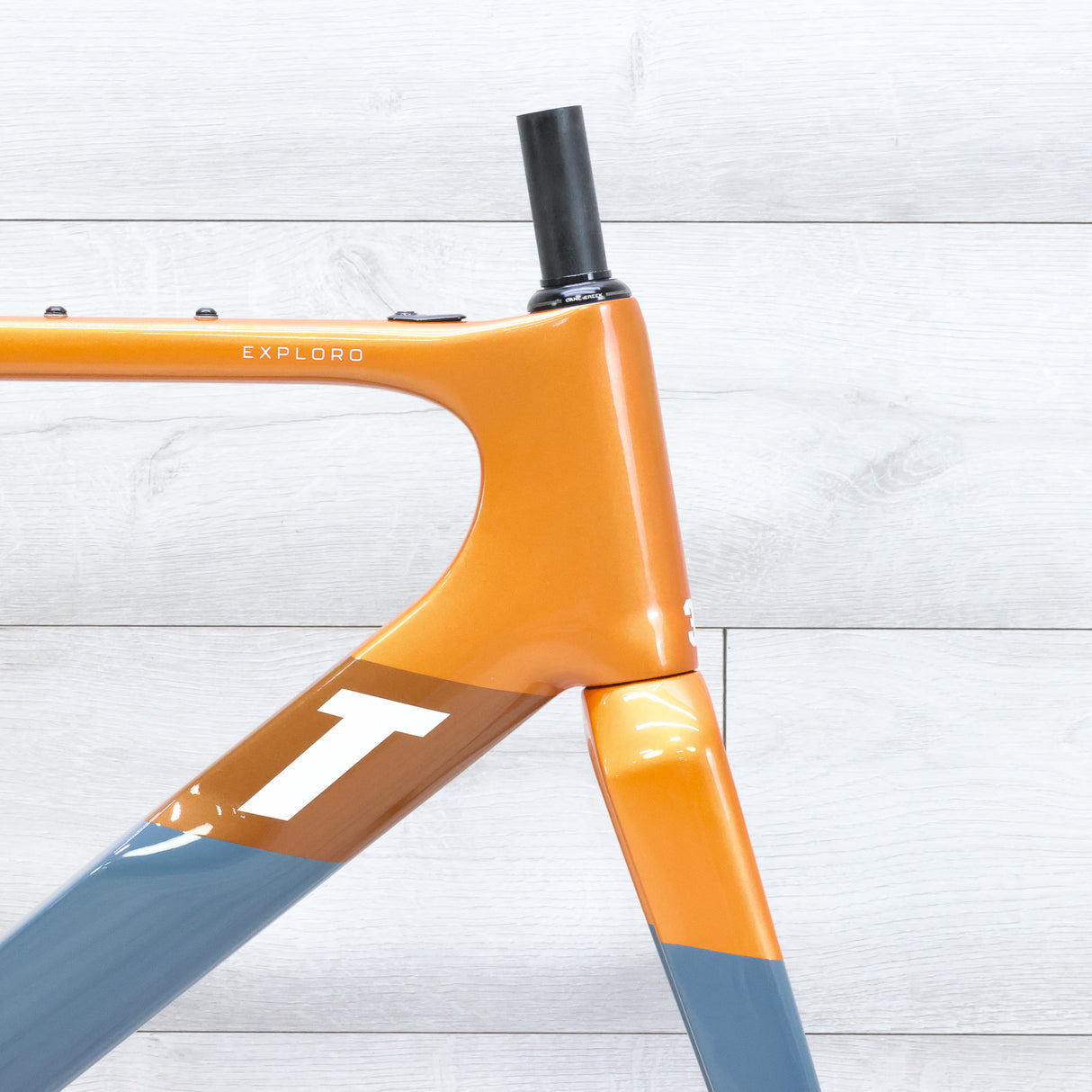 3T Exploro Racemax Gravel Bike Frameset Orange/Grey - 2023, 54cm