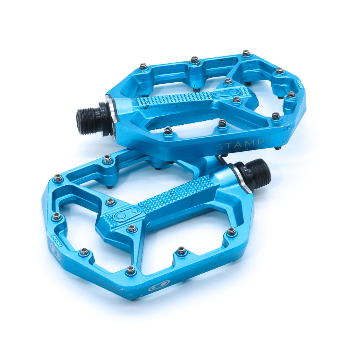 Crank Brothers Stamp 7 Small Blue MTB Flat Pedals