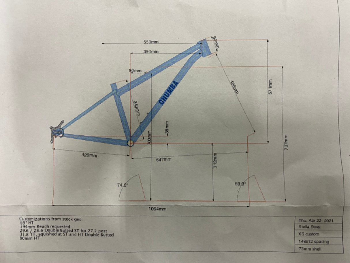 Bicicleta de montaña Chumba Stella 2021 - XS
