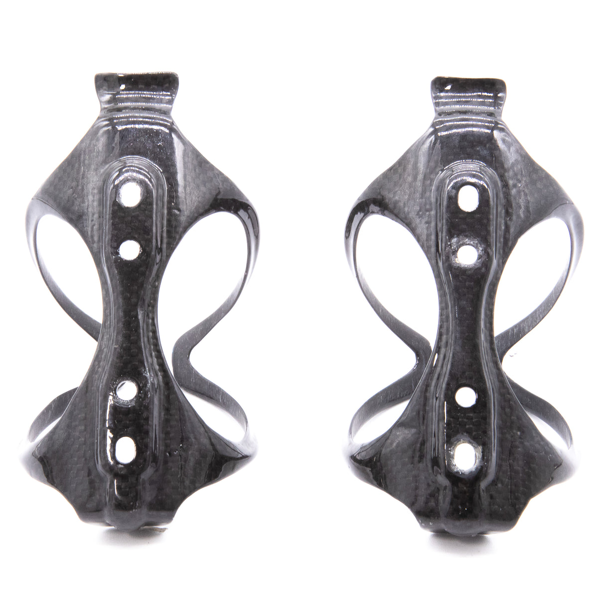 Arundel Mandible 3K Weave Gloss Carbon Bottle Cage Pair 59g