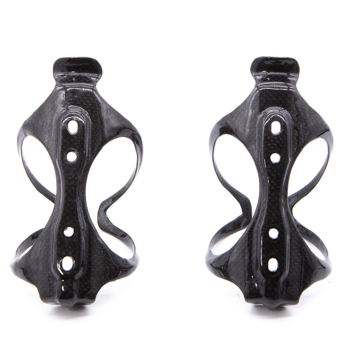 Arundel Mandible 3K Weave Gloss Carbon Bottle Cage Pair 54g