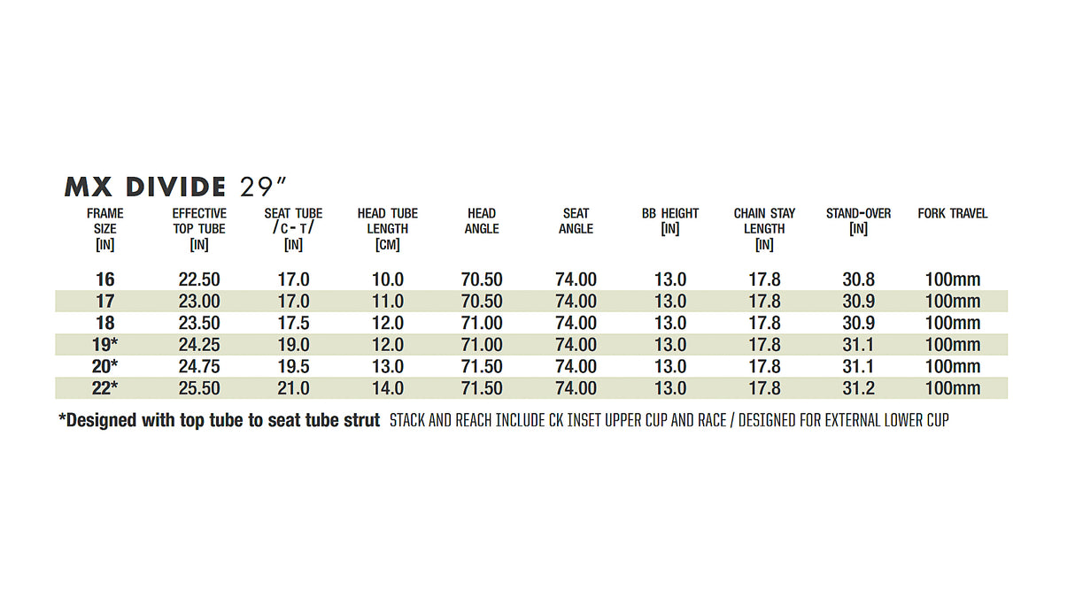 Moots MX Divide Mountain Bike - 2014, Large (18")