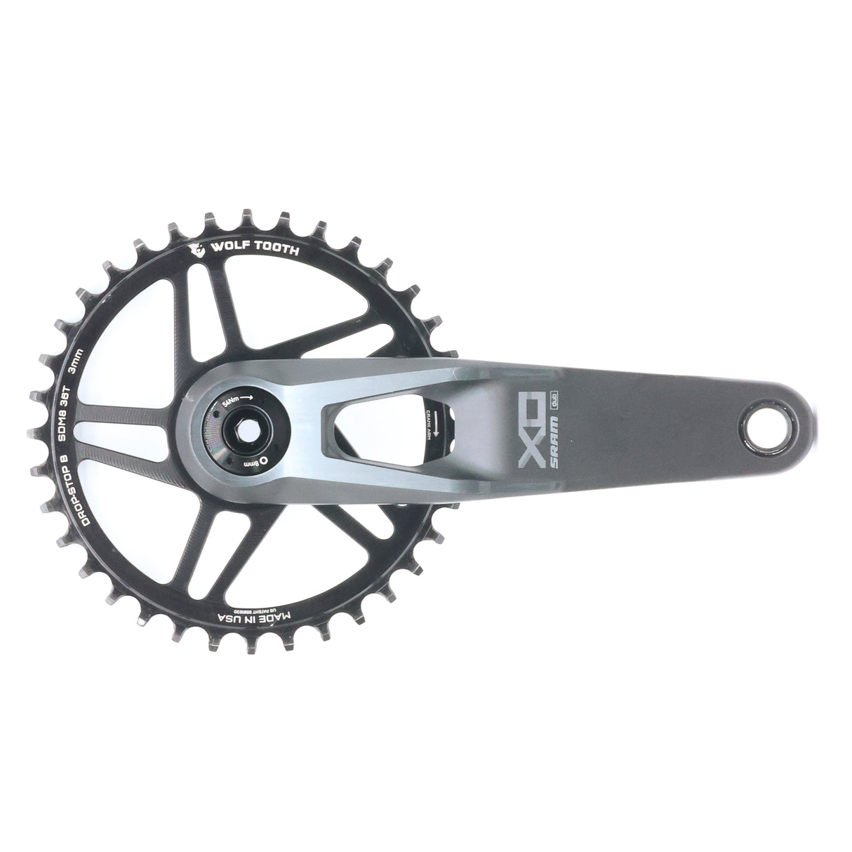 SRAM X0 Eagle DUB Wide AXS Transmission Power Meter Crankset - 36T