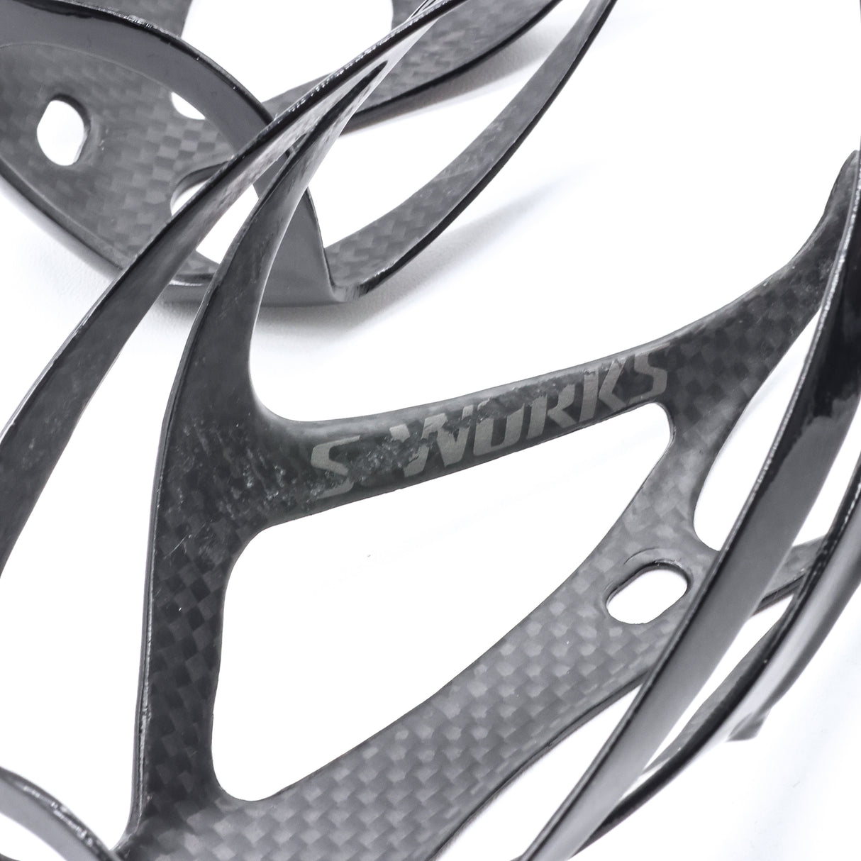 Specialized S-Works Rib III Gloss Carbon Top Load Bottle Cages Pair - 44g