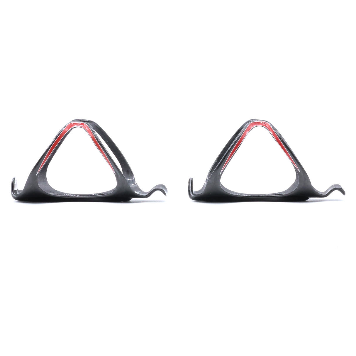 Arundel Mandible Red UD Weave Glossy Carbon Top Load Bottle Cage Pair - 58g