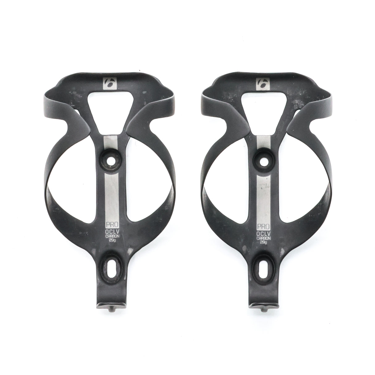 Bontrager PRO Matte-Carbon Smoke Carbon Top Load Bottle Cages Pair - 40g