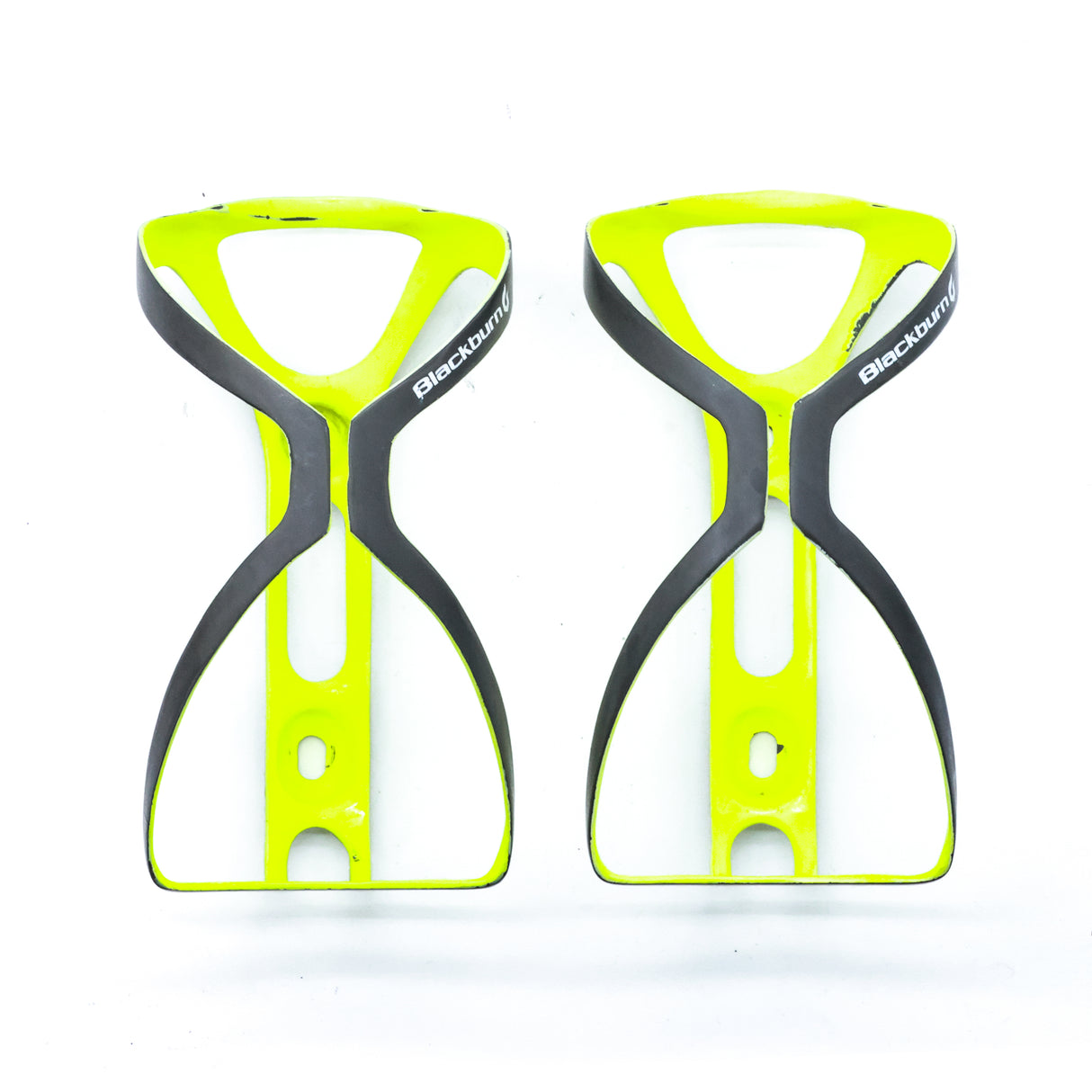 Blackburn Cinch Matte Hi Viz Yellow Carbon Top Load Bottle Cage Pair - 30g
