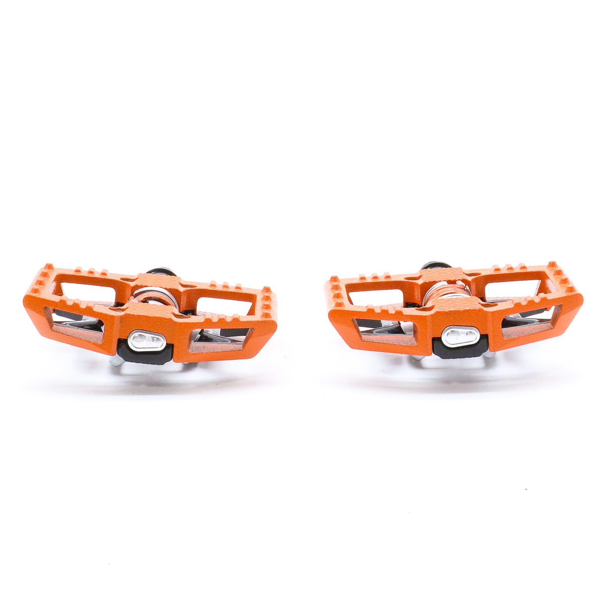 Crankbrothers Double Shot 2 Platform/Clipless Hybrid MTB Pedals - 406g, Orange