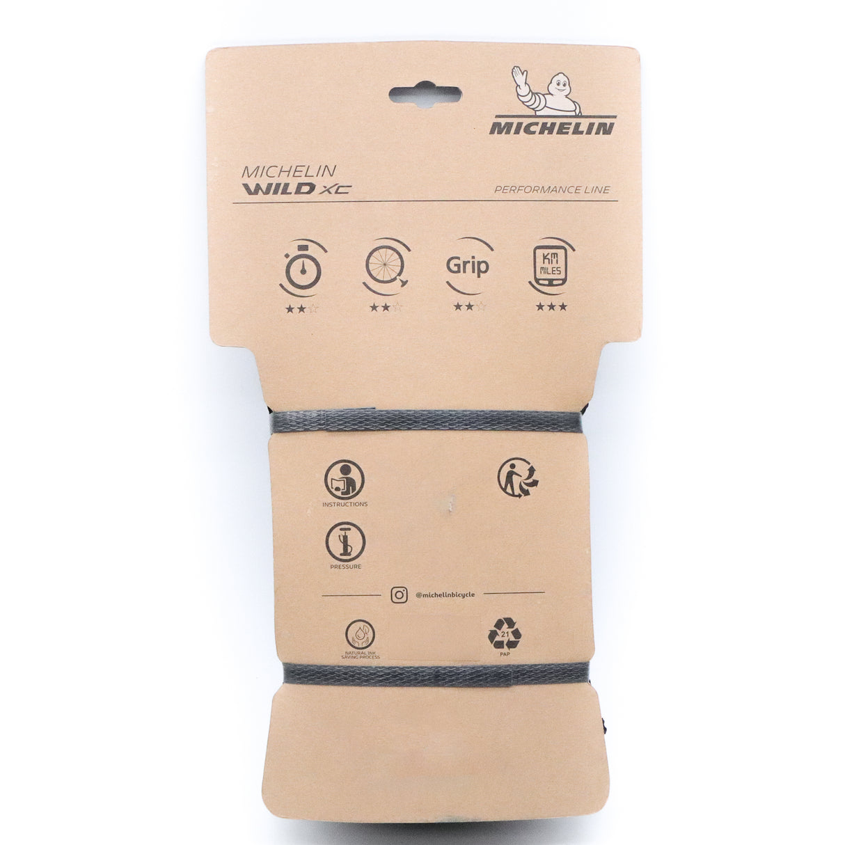 Michelin Wild XC 29x2.25 Tubeless Folding MTB Tire - Performance Line - Gum-X Rubber Compound