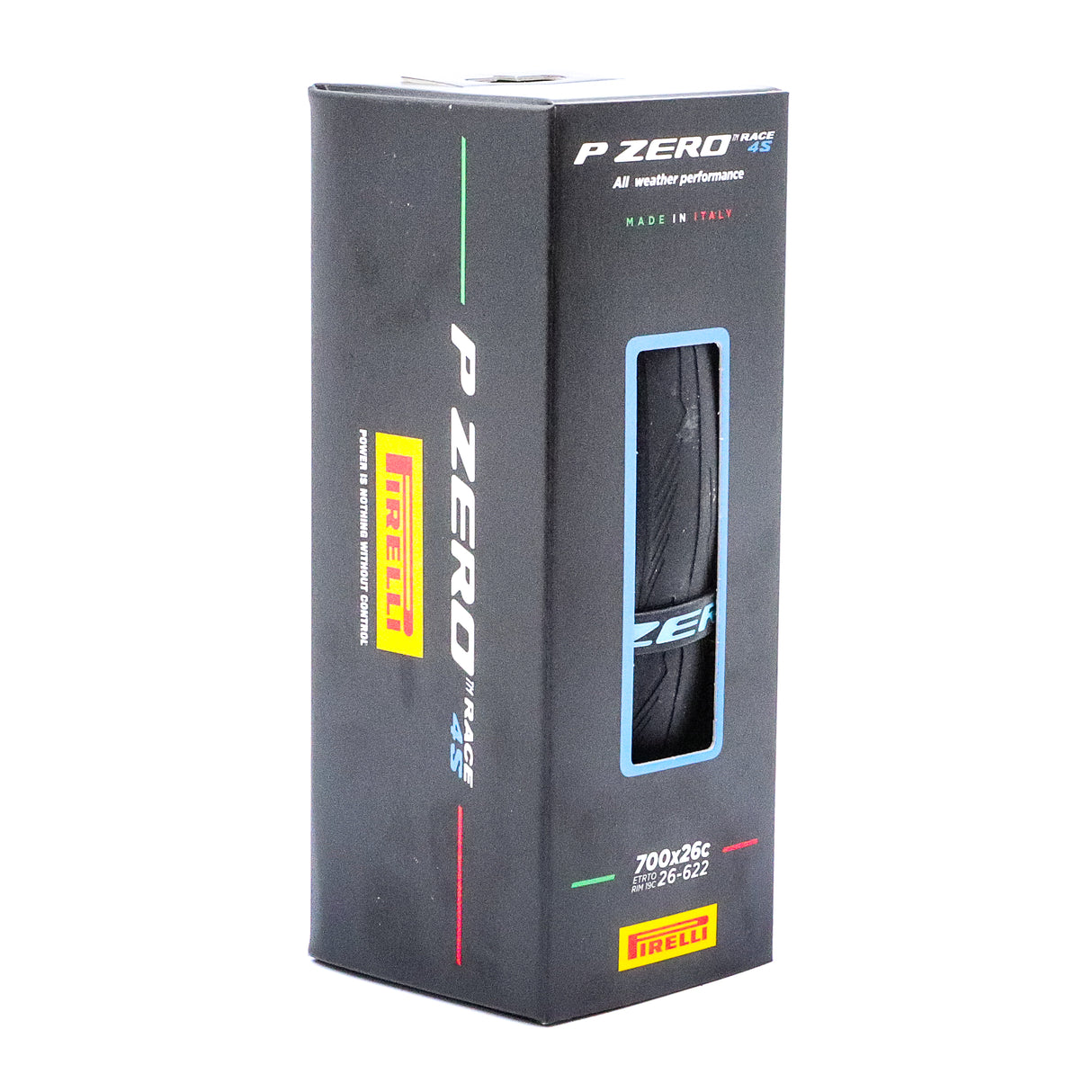 Pirelli P Zero Race 4S 700x26c Road Bike Tire – Tube-Type, Folding, TechBELT, EVO Compound, Black