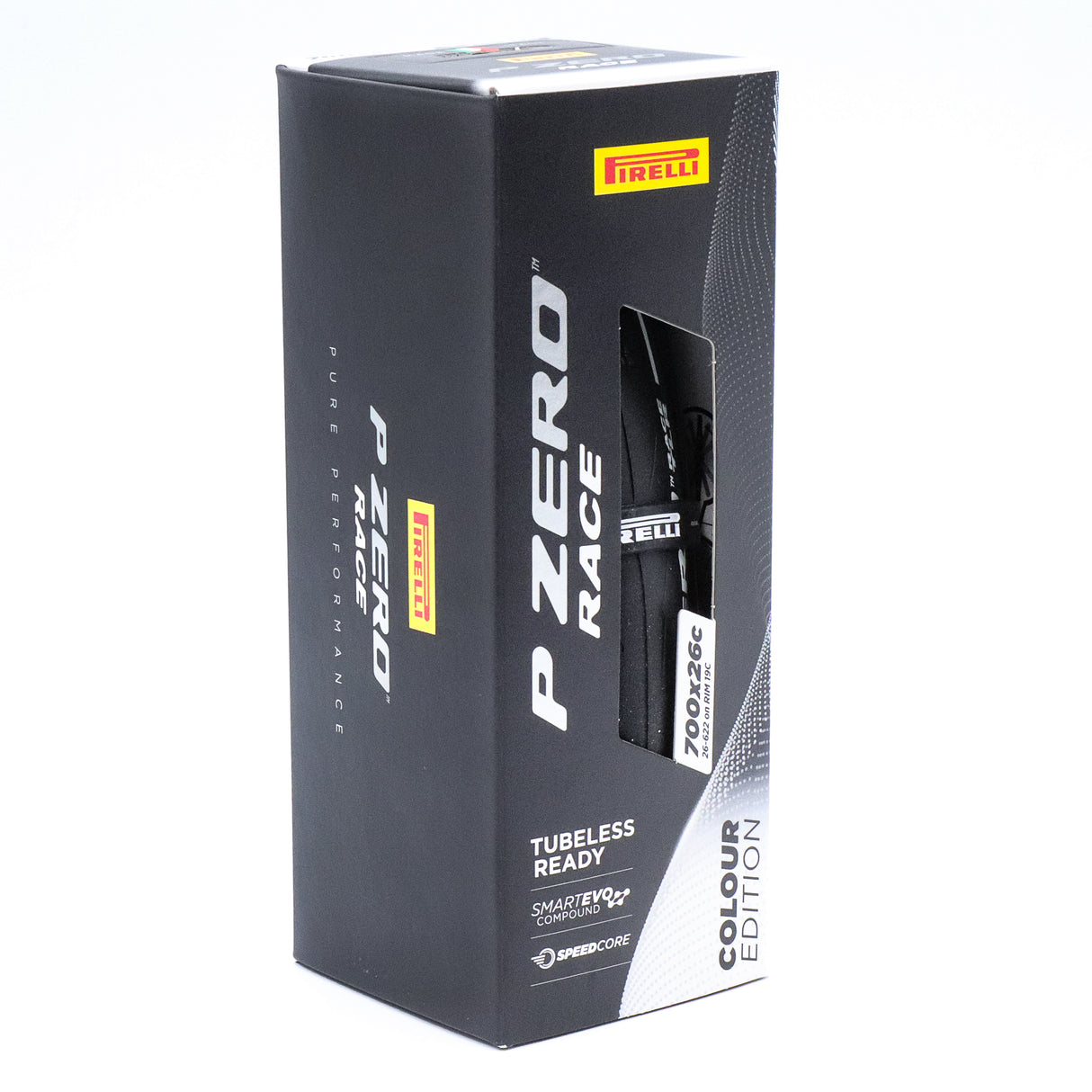 Pirelli P Zero Race TLR 700x26c Road Tire – Tubeless, SmartEVO, SpeedCORE, White Colour Edition
