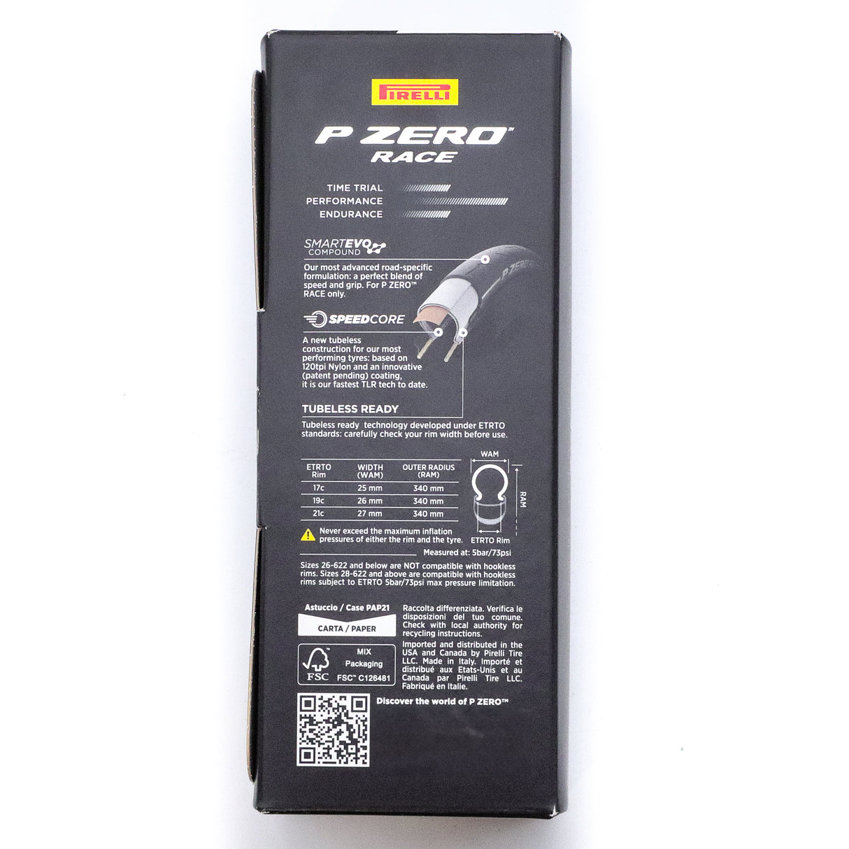 Pirelli P Zero Race TLR 700x26c Road Tire – Tubeless, SmartEVO, SpeedCORE, Gold Colour Edition