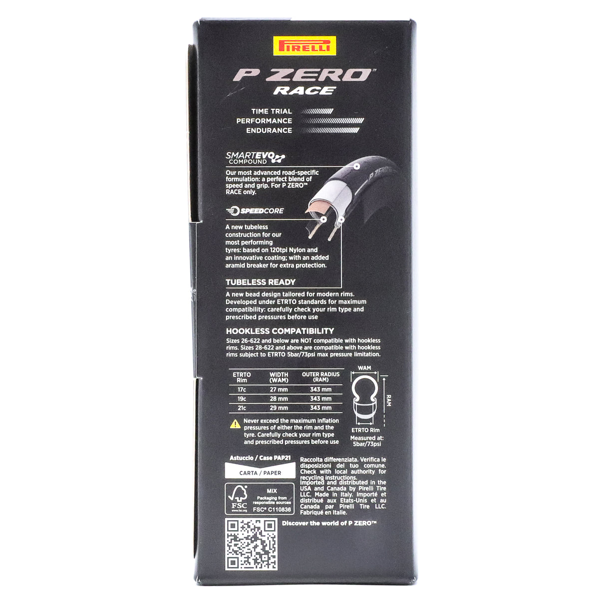 Pirelli P Zero Race TLR 700x28c Road Tire – Tubeless, SmartEVO, SpeedCORE, Pink Colour Edition