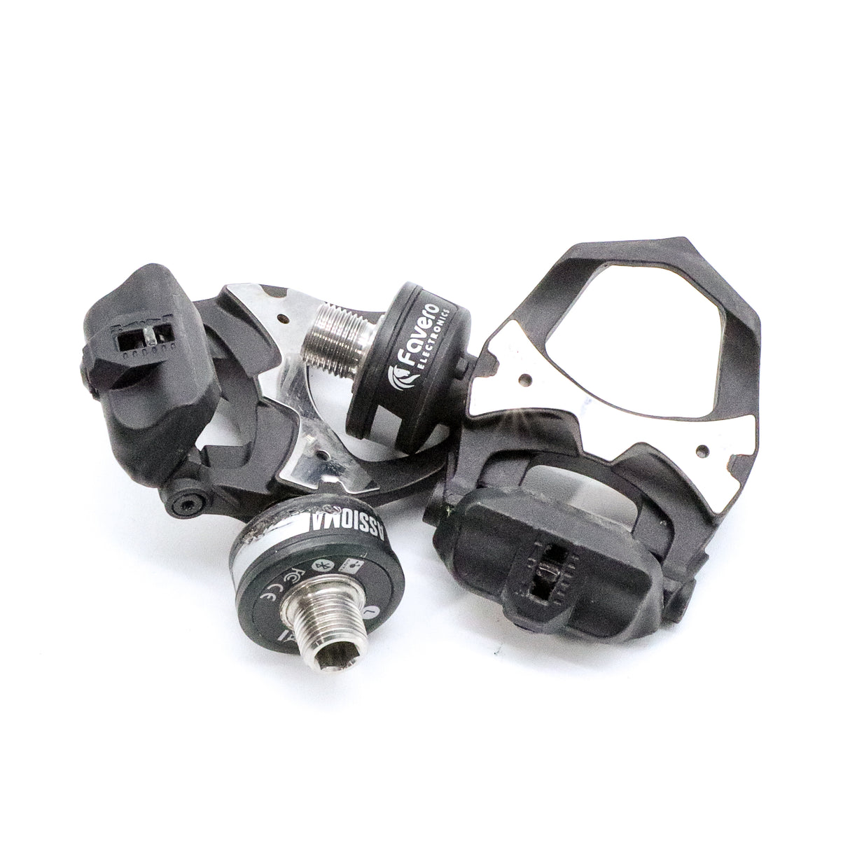 Favero Assioma Duo Power Meter Clipless Road Bike Pedals w/ Charger - 302g, 53mm