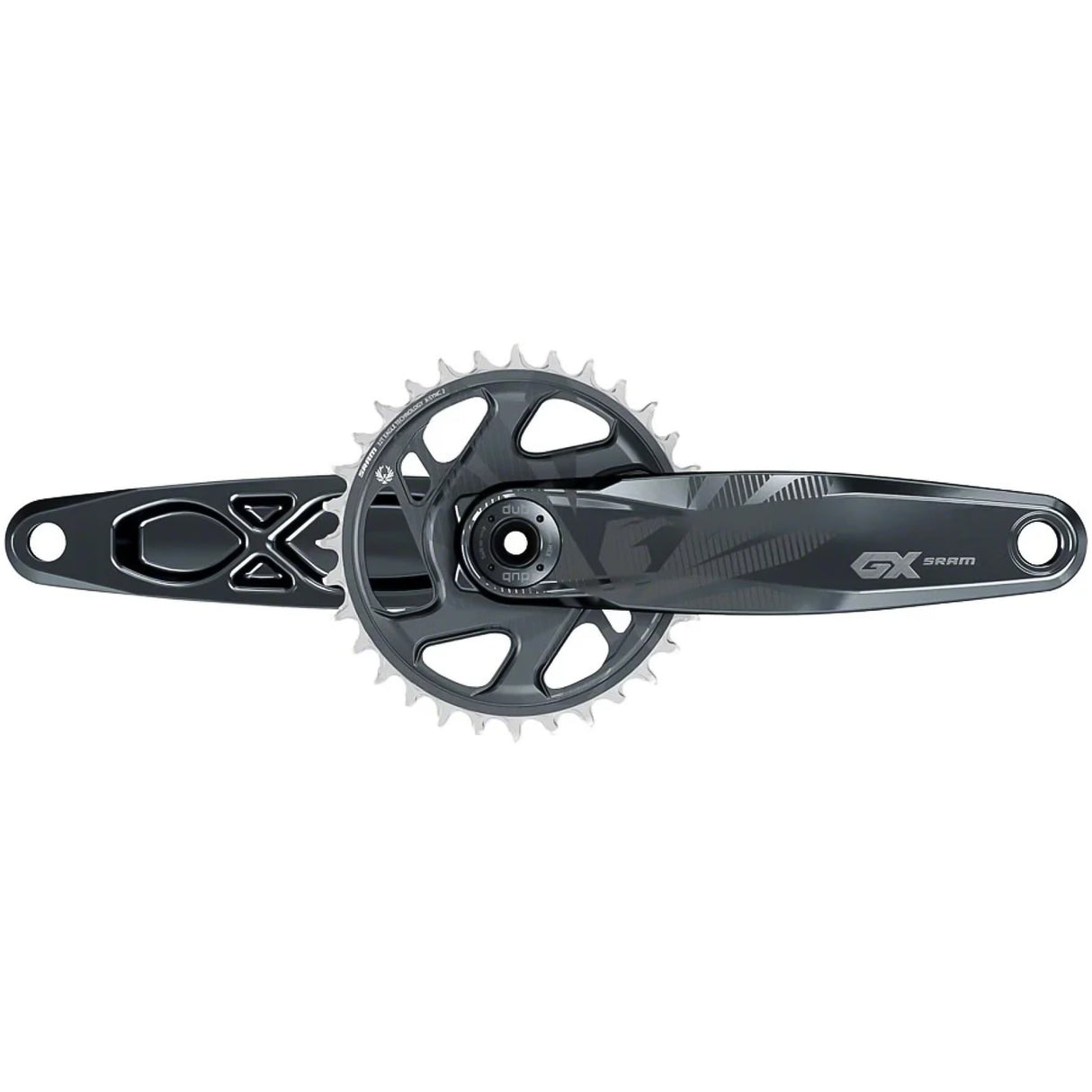 SRAM GX Eagle Boost Crankset - 170mm, 12-Speed, 32T, Dub Wide Spindle Interface, Lunar, 55mm Chainline