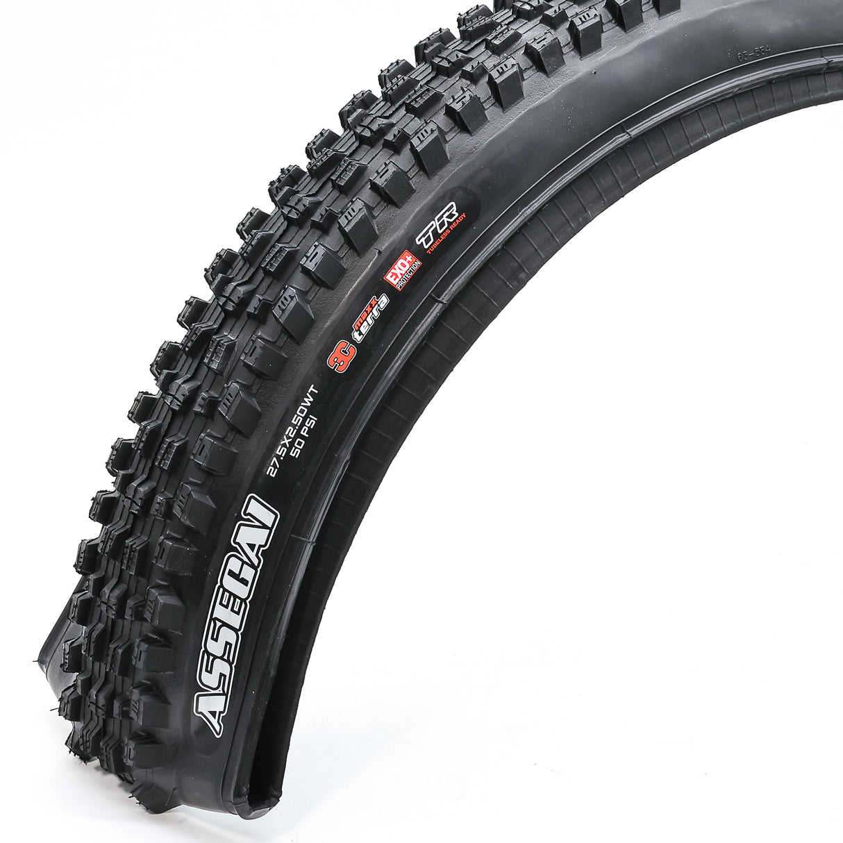 Maxxis Assegai Tire - 27.5x2.50WT, Tubeless, Folding, Black, 3C MaxxTerra, EXO+