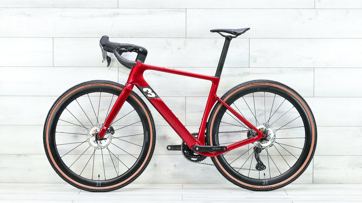 3T Racemax Italia GRX Di2 Rosso Gravel Bike - 2025, Small