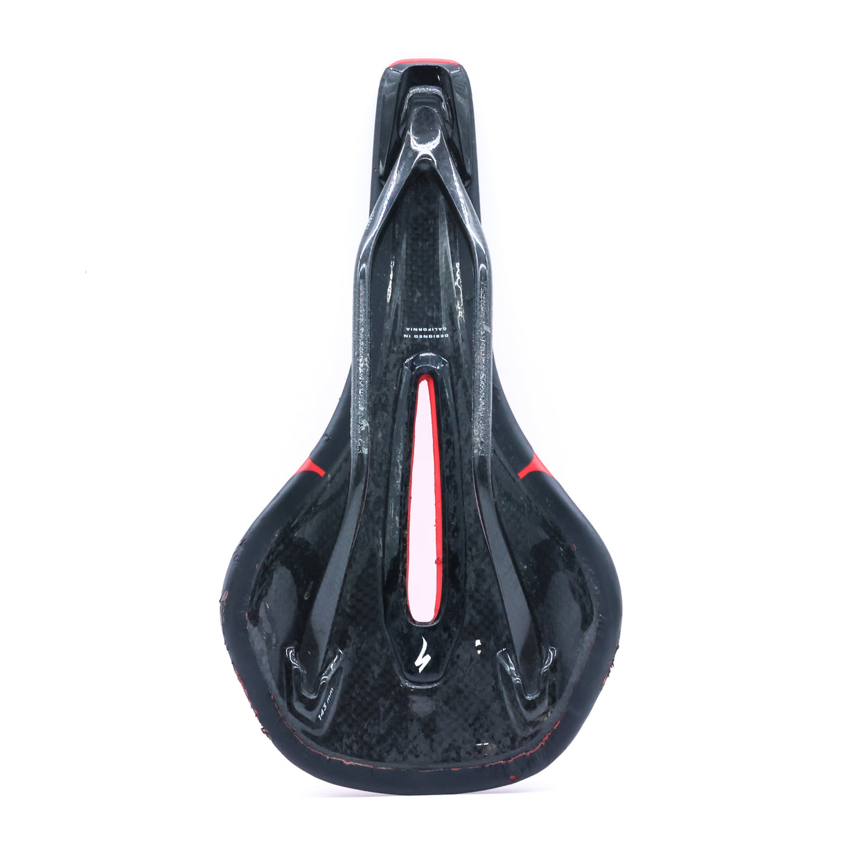 Specialized S-Works Phenom Carbon Rails Red Road Bike Saddle - 143mm