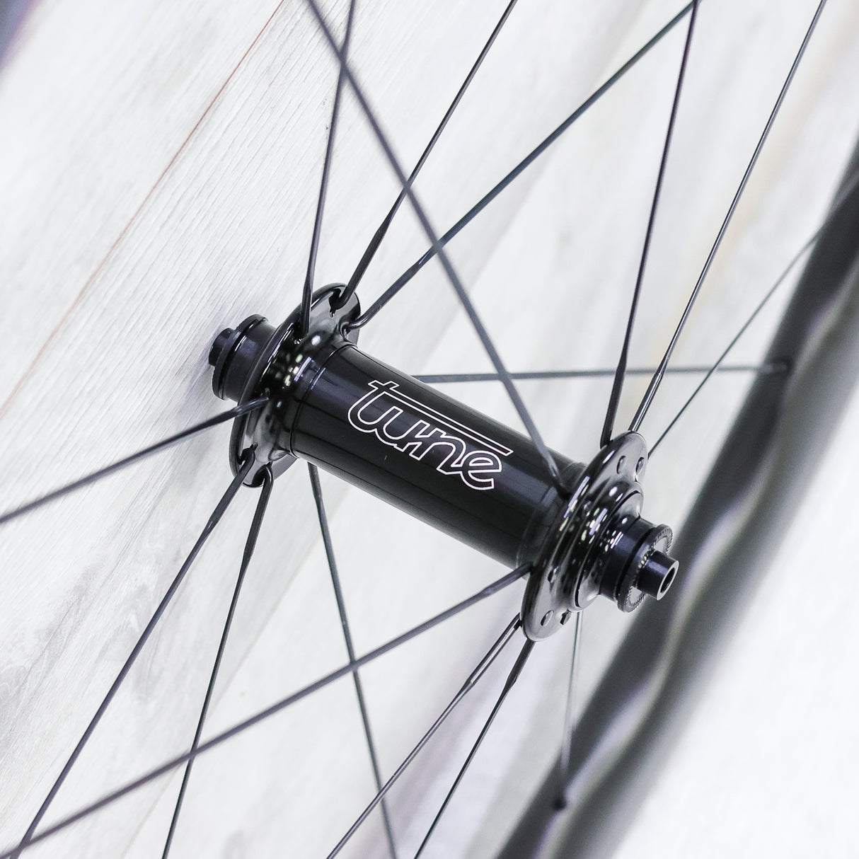 Princeton CarbonWorks Peak 4550 With Tune Hubs Carbon Rim Wheelset - 700c, Tubeless, Rim Brake, Shimano HG 10/11/12-Speed