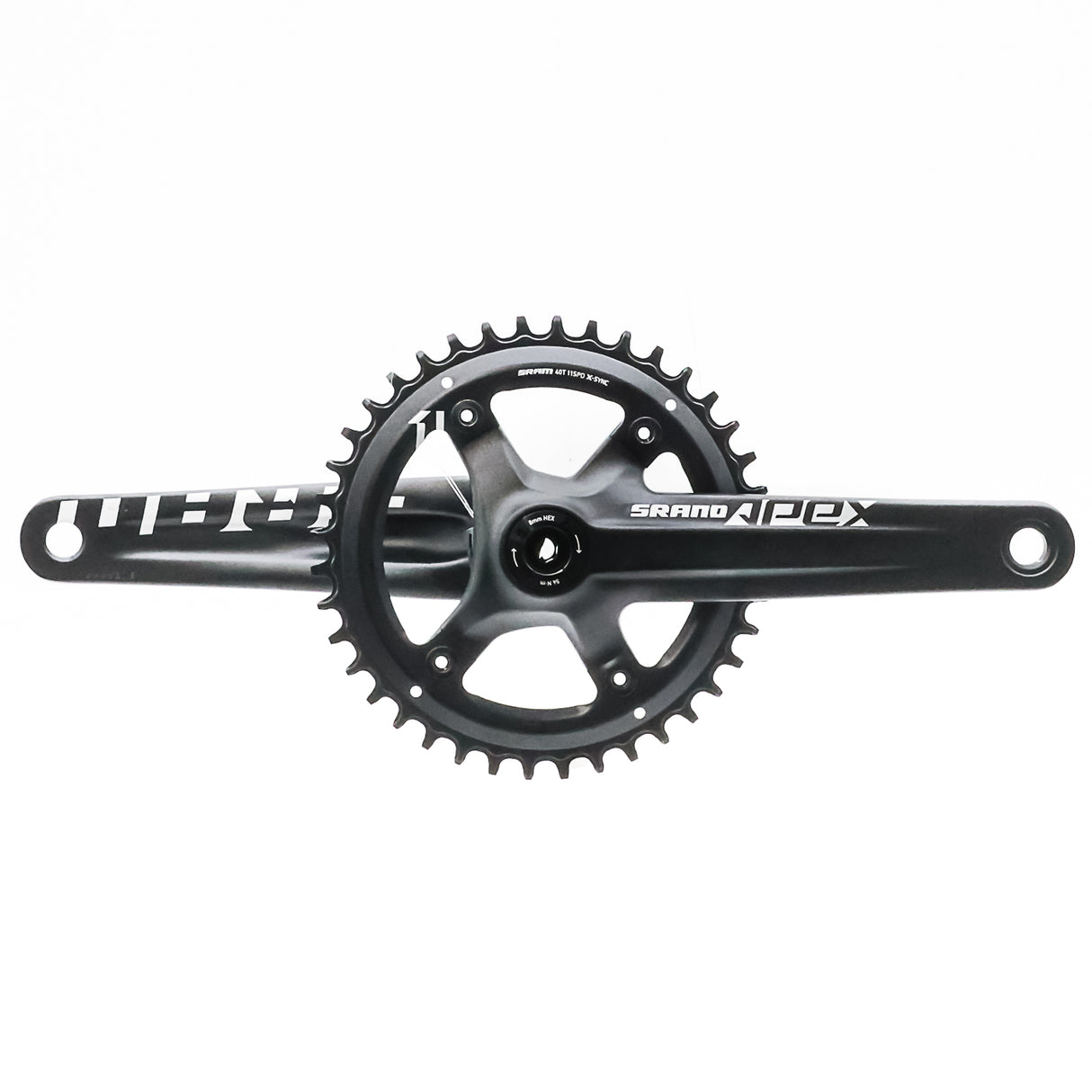 SRAM Apex 1 Crankset – 172.5mm, 40T, 10/11-Speed, BB30/PF30