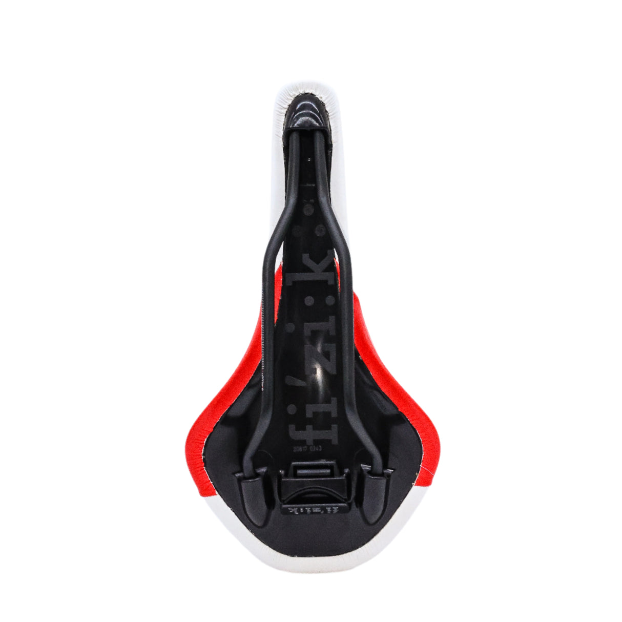 Fizik Antares VS Red/White Road Bike Saddle S-Alloy Rails - 140mm