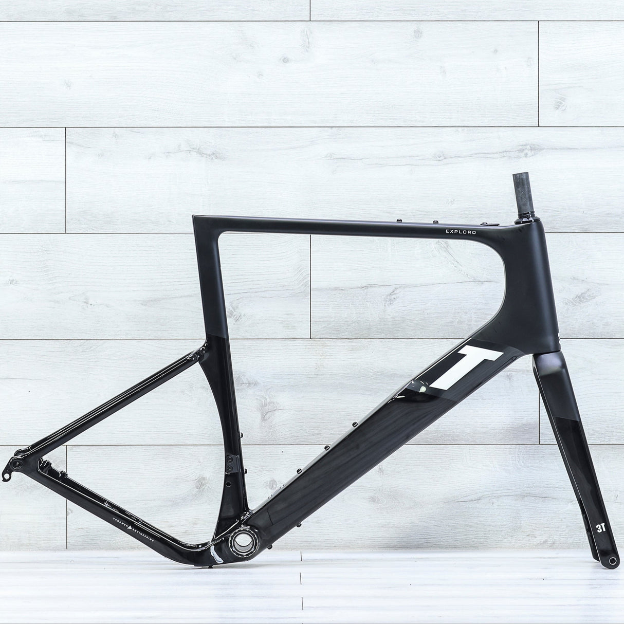 3T Exploro RaceMax Gravel Bike 700c Black Stealth Frameset - 2023, 61cm