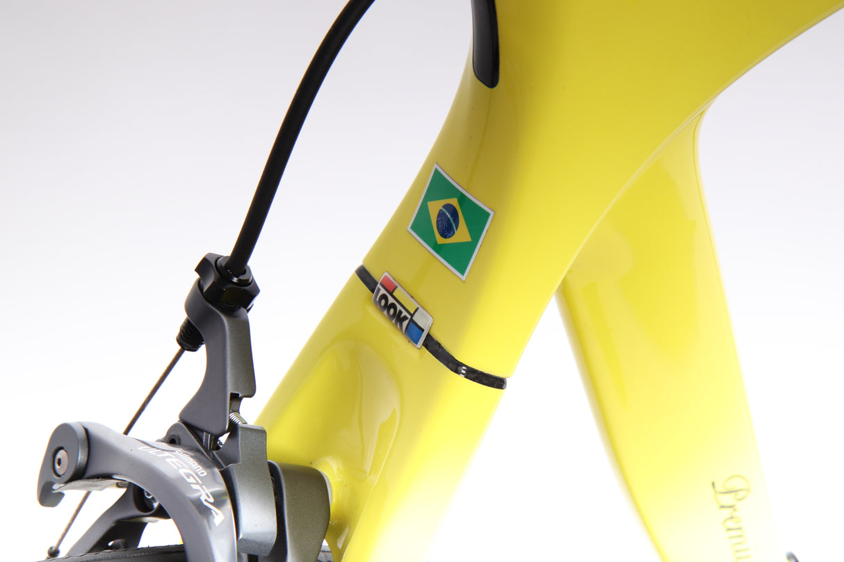 Bicicleta de carretera Look 695 Flag Edition Brasil Premium Collection 2013: grande