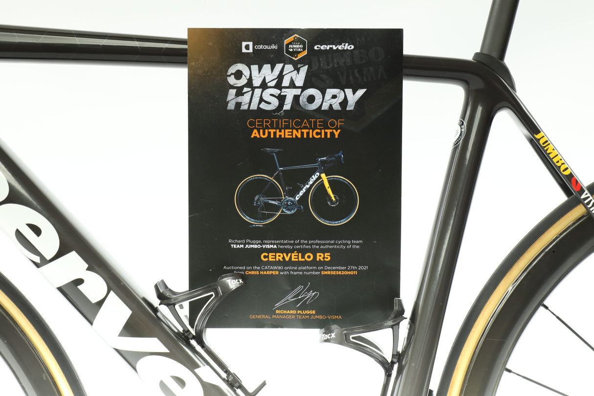 Bicicleta de carretera Jumbo Visma del equipo Cervelo R5 2021 - 56 cm
