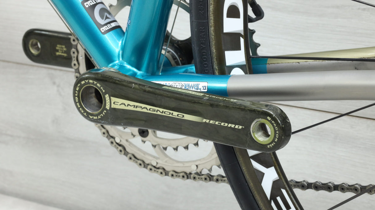 Bicicleta de carretera de titanio Crown Jewel de fabricación independiente 2007 - 56 cm
