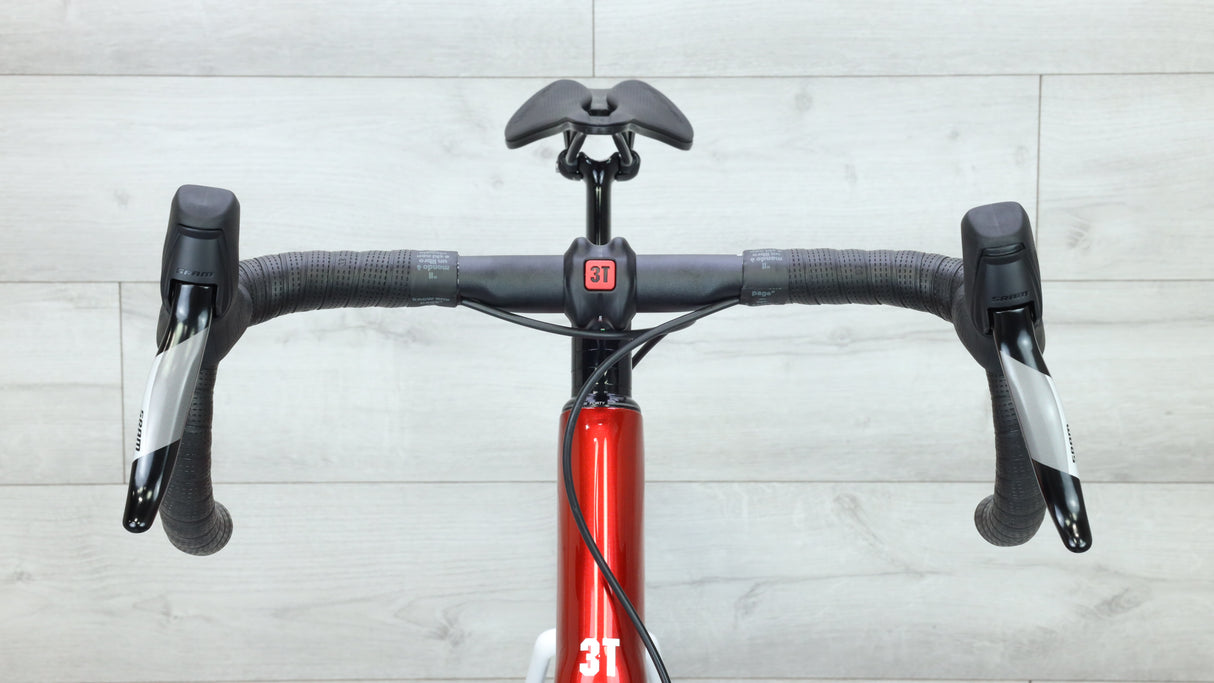 3T Exploro Racemax Apex XPLR AXS 1X12 700c Gravel Bike Red/White & Emerald/White