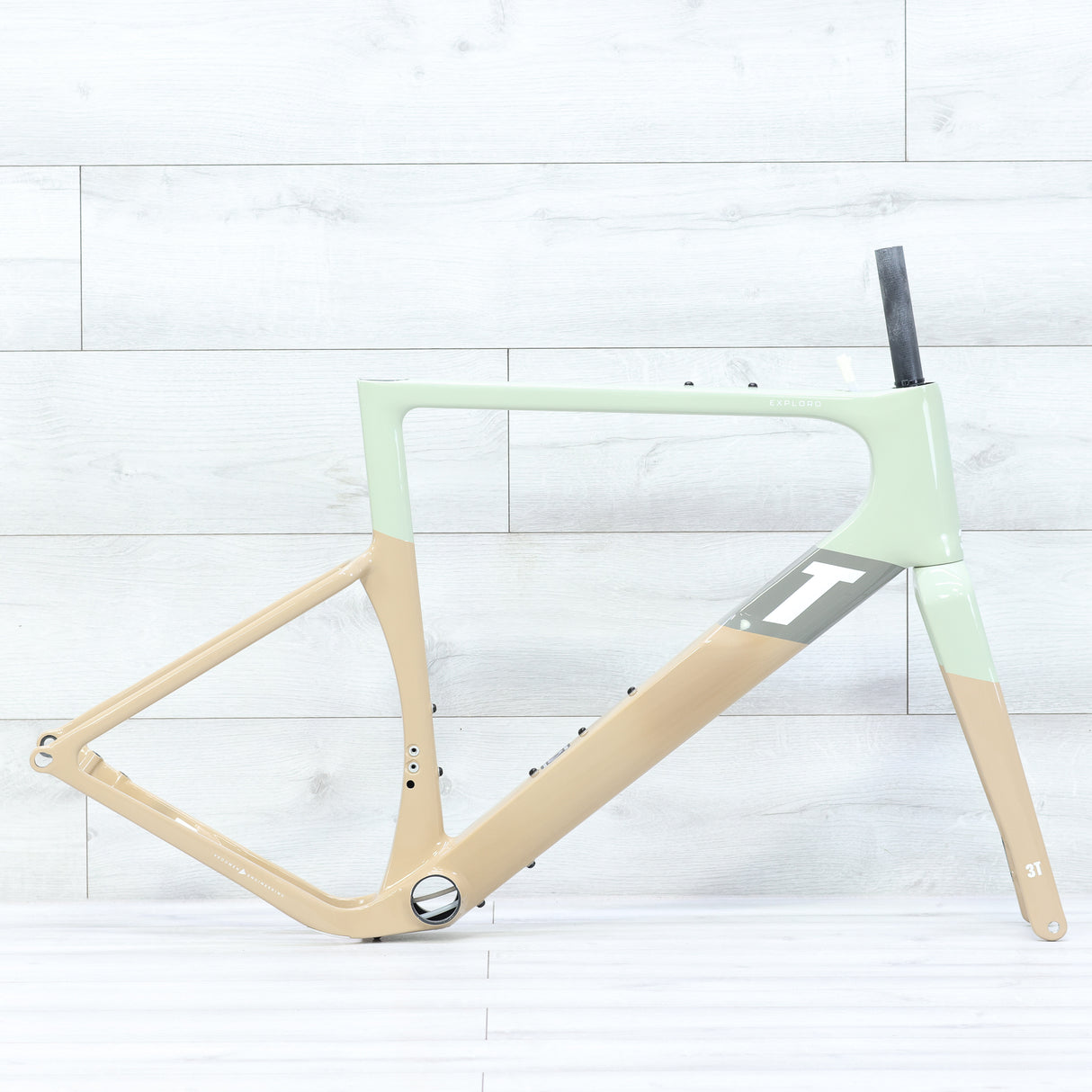 3T Exploro Racemax Gravel Bike Frameset 700c Olive/Sand- 56cm