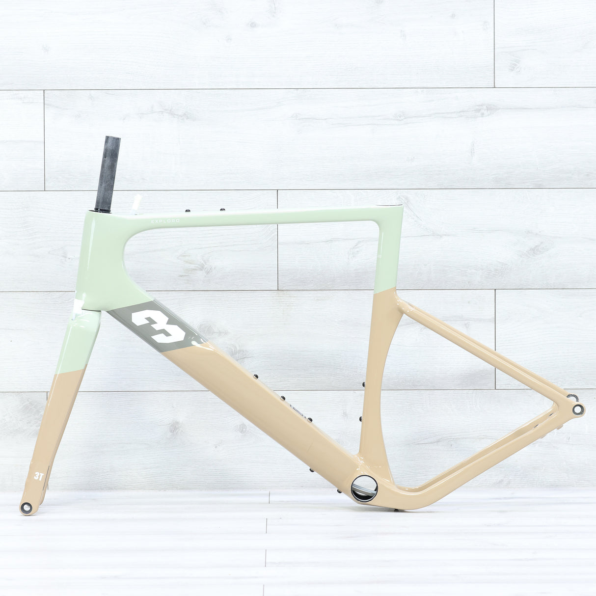 3T Exploro Racemax Gravel Bike Frameset 700c Olive/Sand- 56cm
