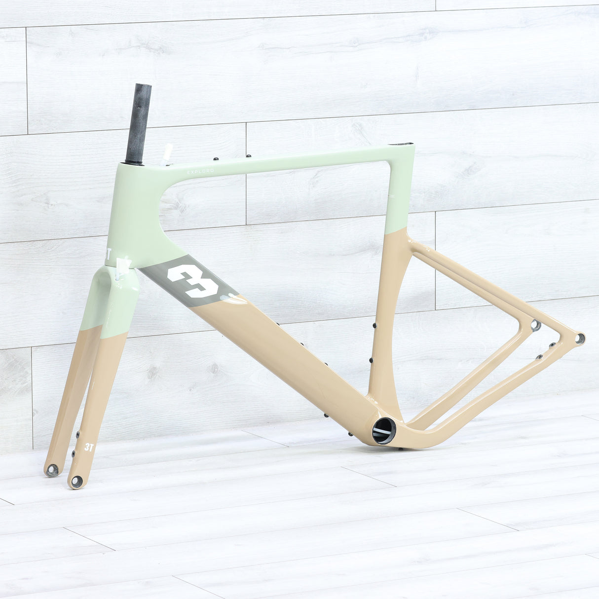 3T Exploro Racemax Gravel Bike Frameset 700c Olive/Sand- 56cm