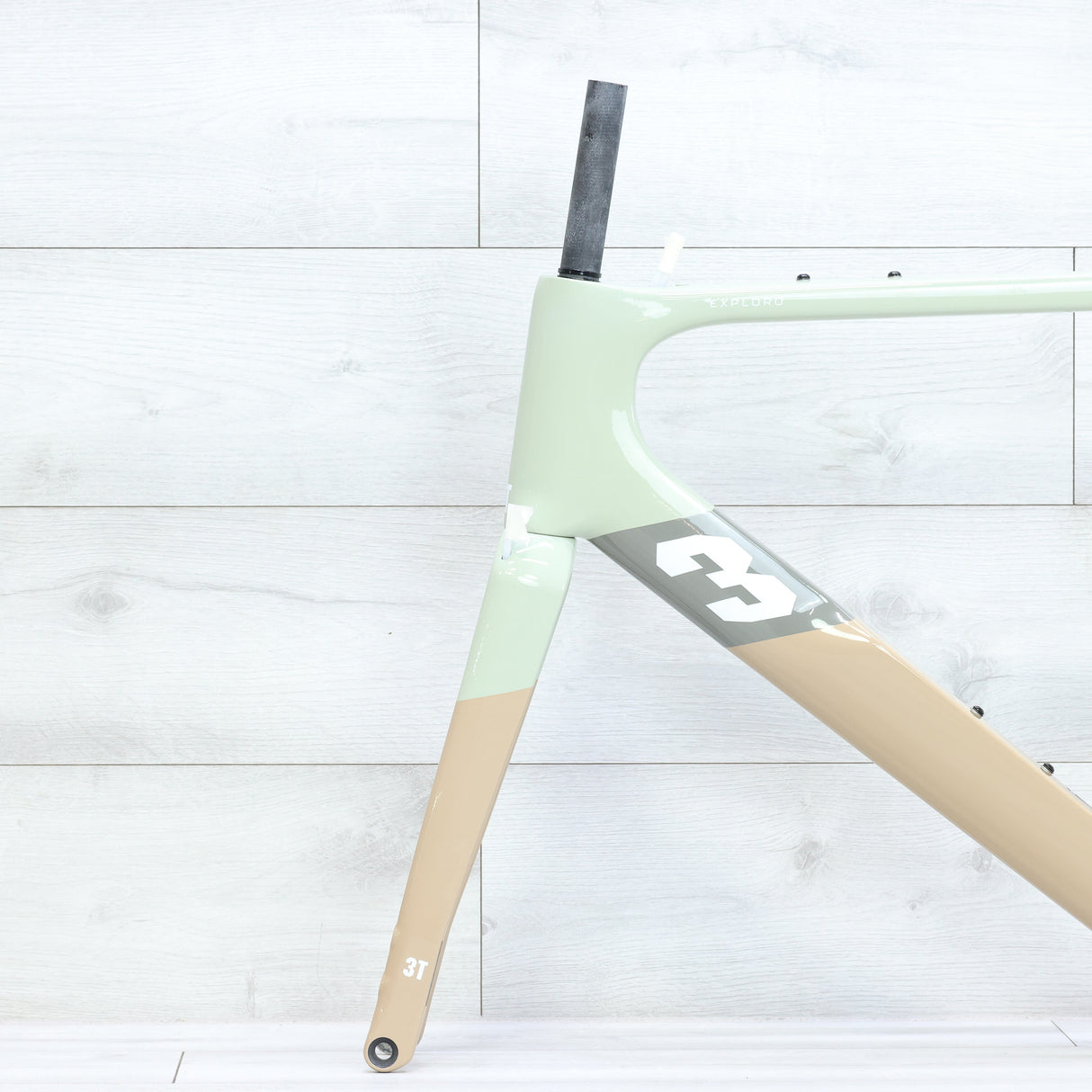 3T Exploro Racemax Gravel Bike Frameset 700c Olive/Sand- 56cm