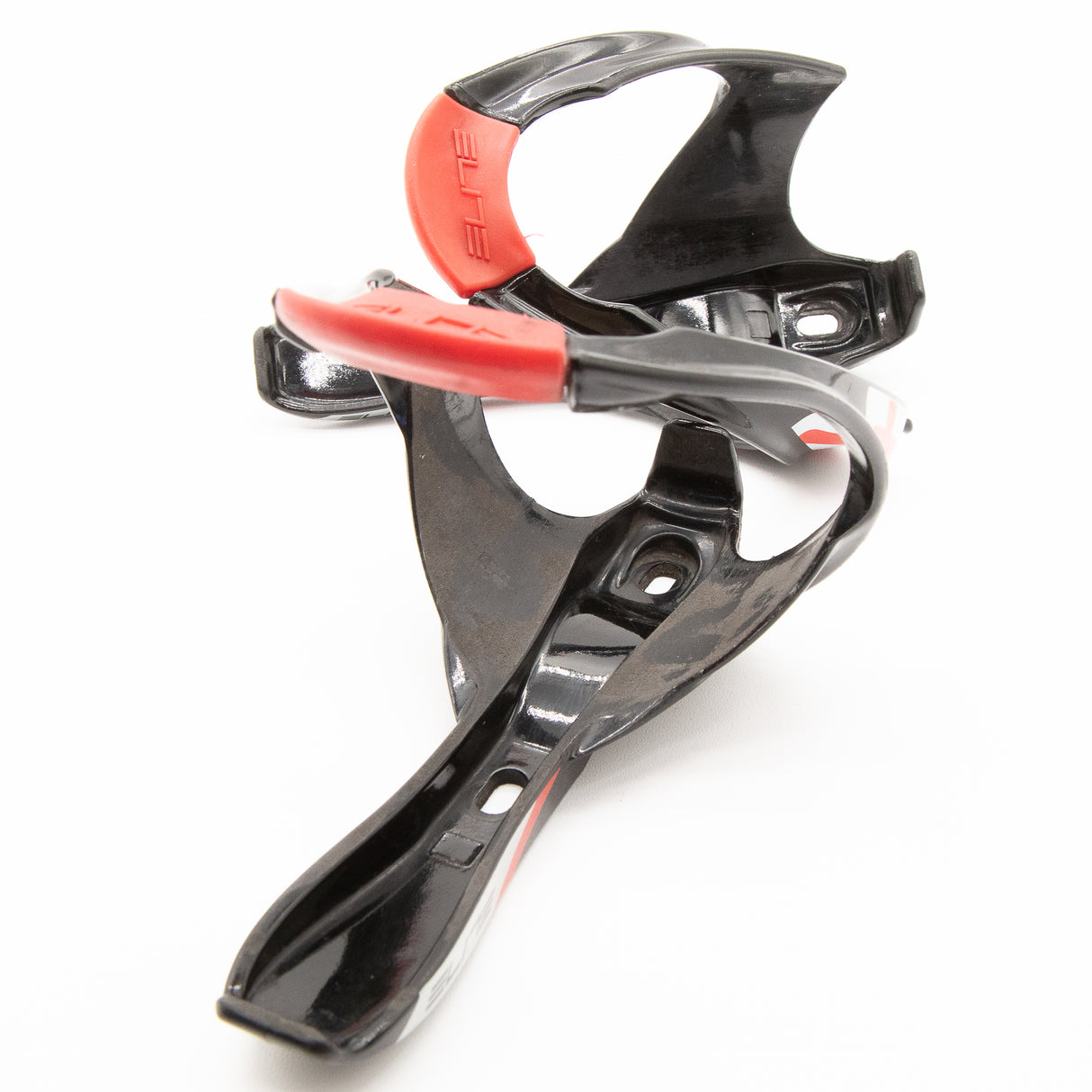 Elite Cannibal Bottle Cages Pair Black Red 83g
