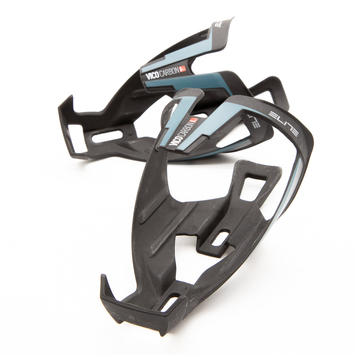 Elite Vico Carbon Water Bottle Cages Pair Matte Blue 55g