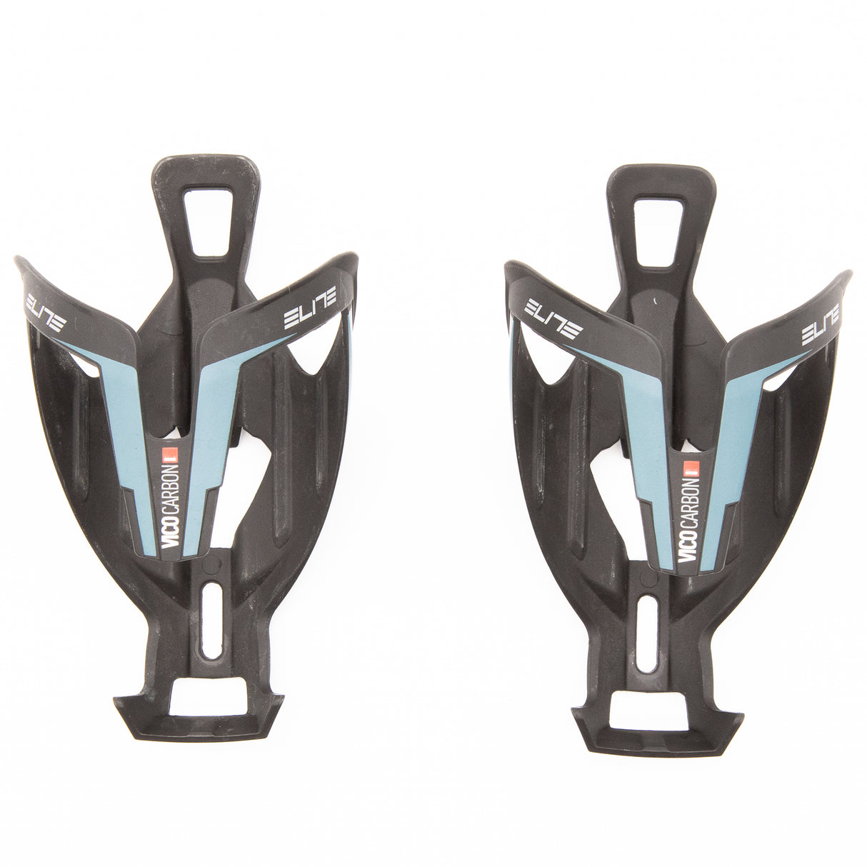 Elite Vico Carbon Water Bottle Cages Pair Matte Blue 55g
