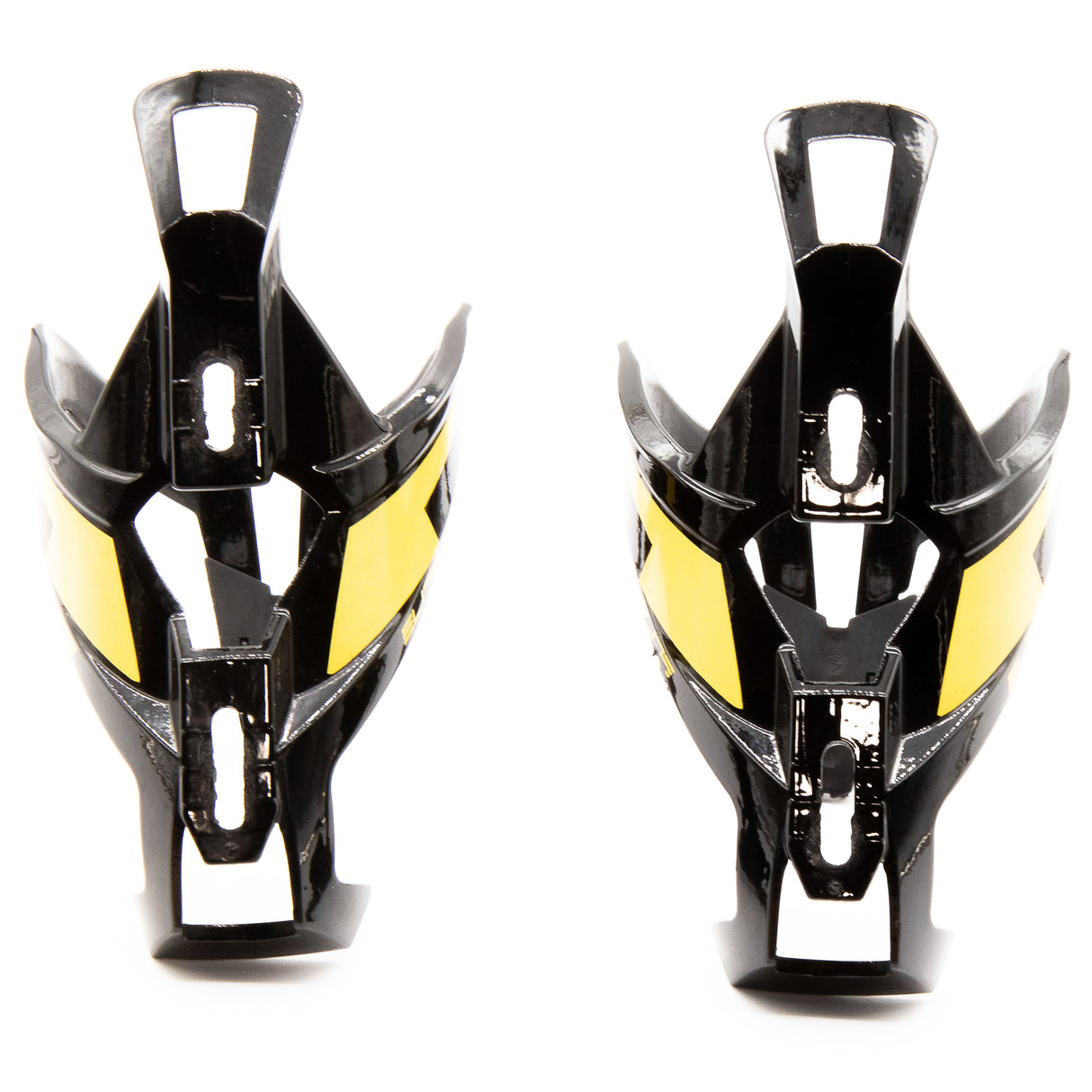 Elite Custom Race Plus Yellow/Black Bottle Cages Pair 81g