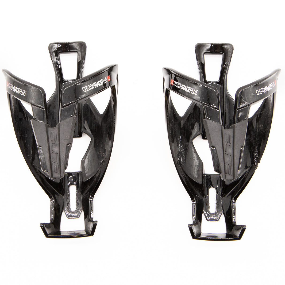 Elite Custom Race Plus Yellow/Black Bottle Cages Pair 81g