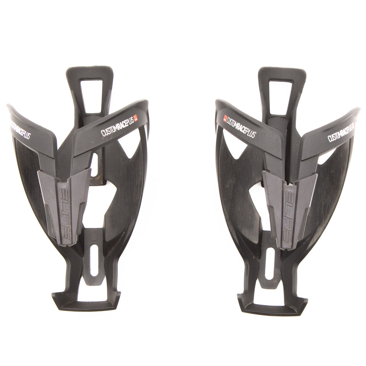 Elite Custom Race Plus Bottle Cages Black Pair 77g