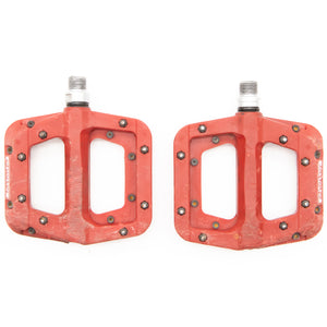 RaceFace Chester Flat Red MTB Pedals 358g