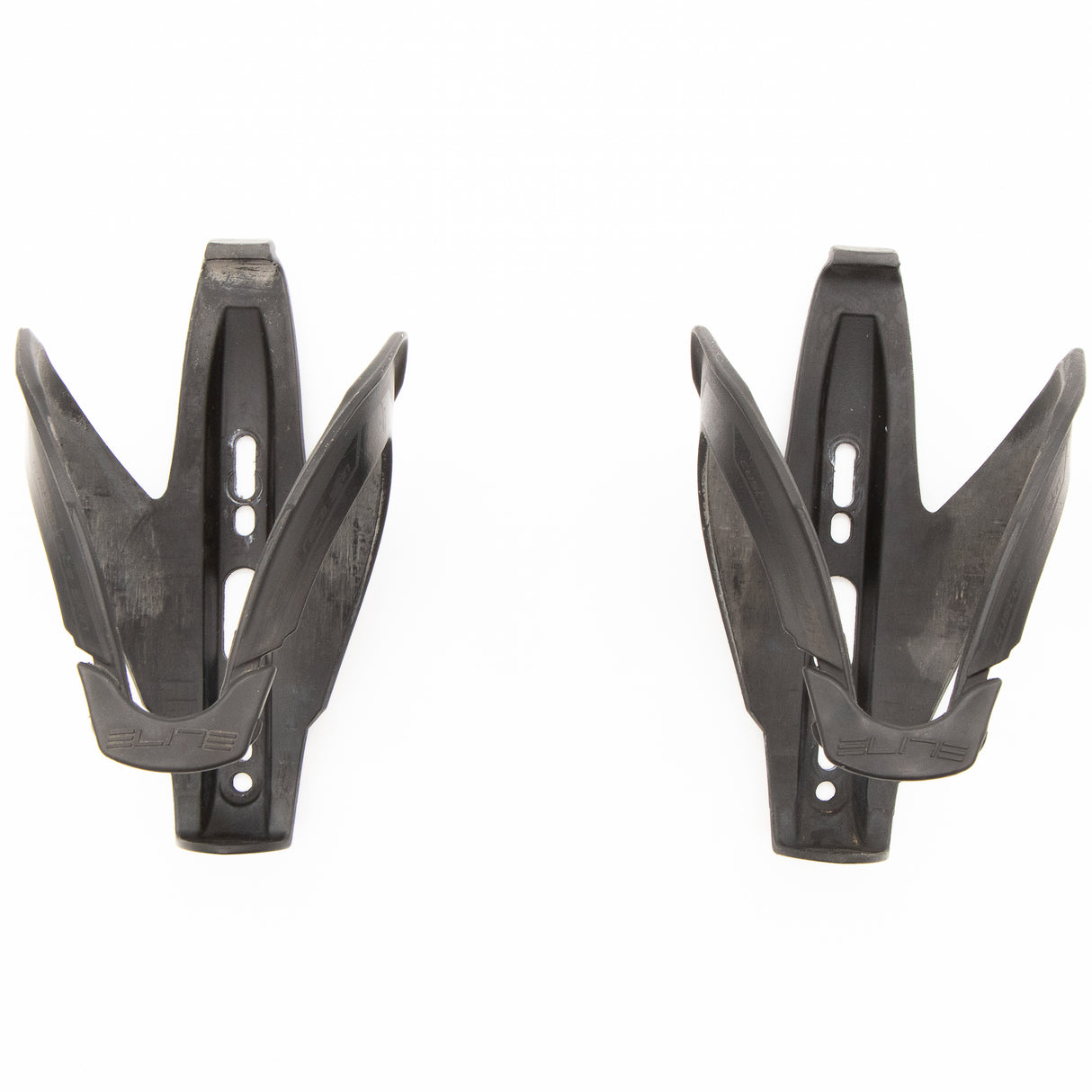 Elite Custom Race Skin Bottle Cages Black Pair 83g