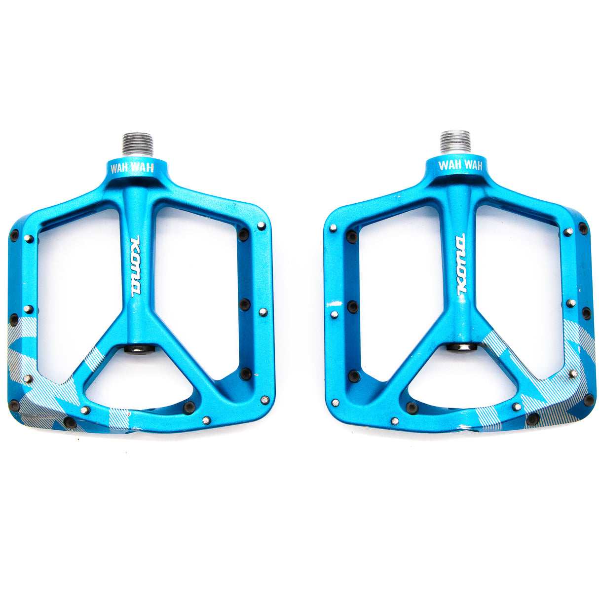 Kona Wah Wah 2 Aluminum Pedals Anodized Blue 435g
