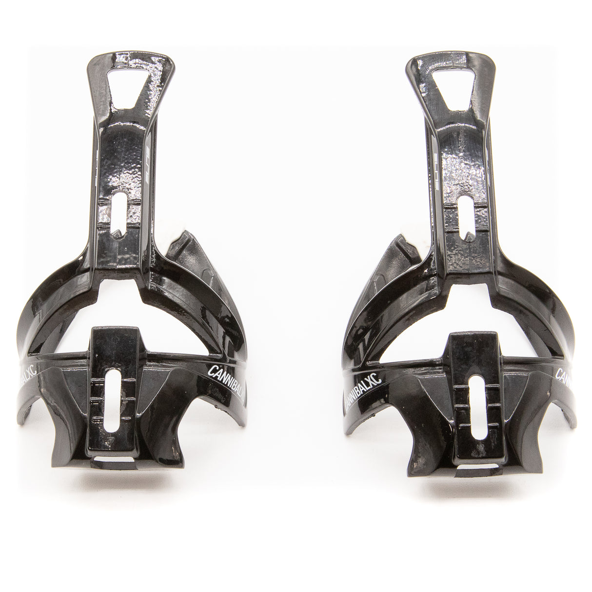 Elite Cannibal Black/White Bottle Cages Pair 73g