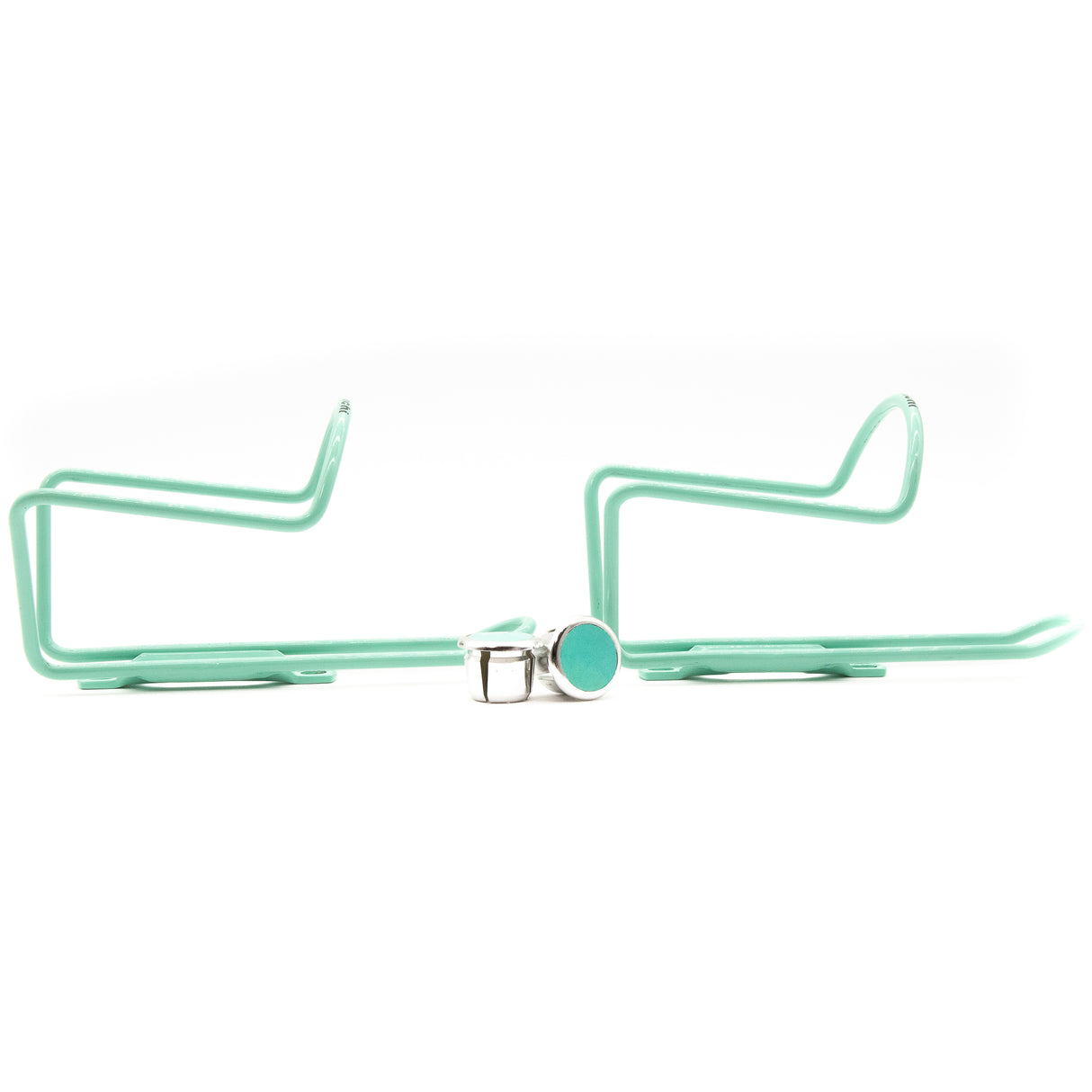 Vintage 90's Bianchi Celeste Bottle Cage with Handlebar End Caps 85g