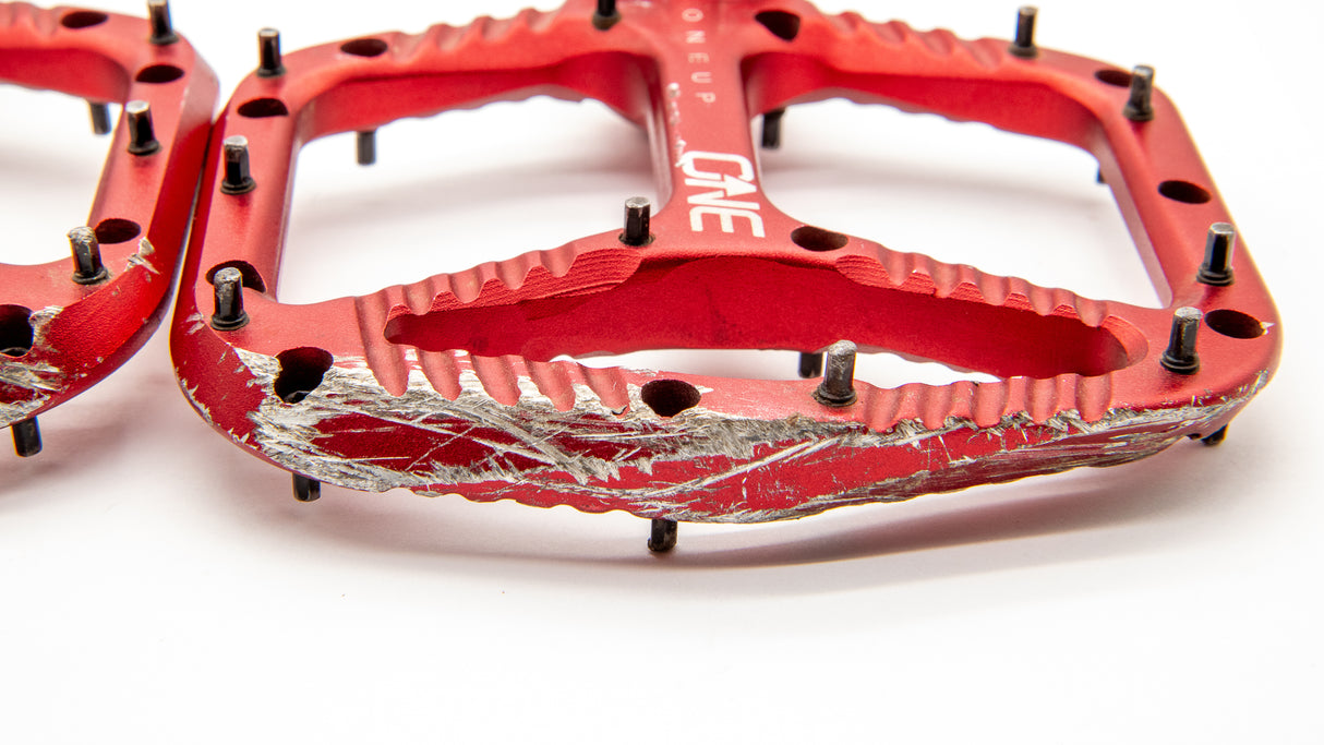 OneUp Aluminum MTB Pedals Red 365g