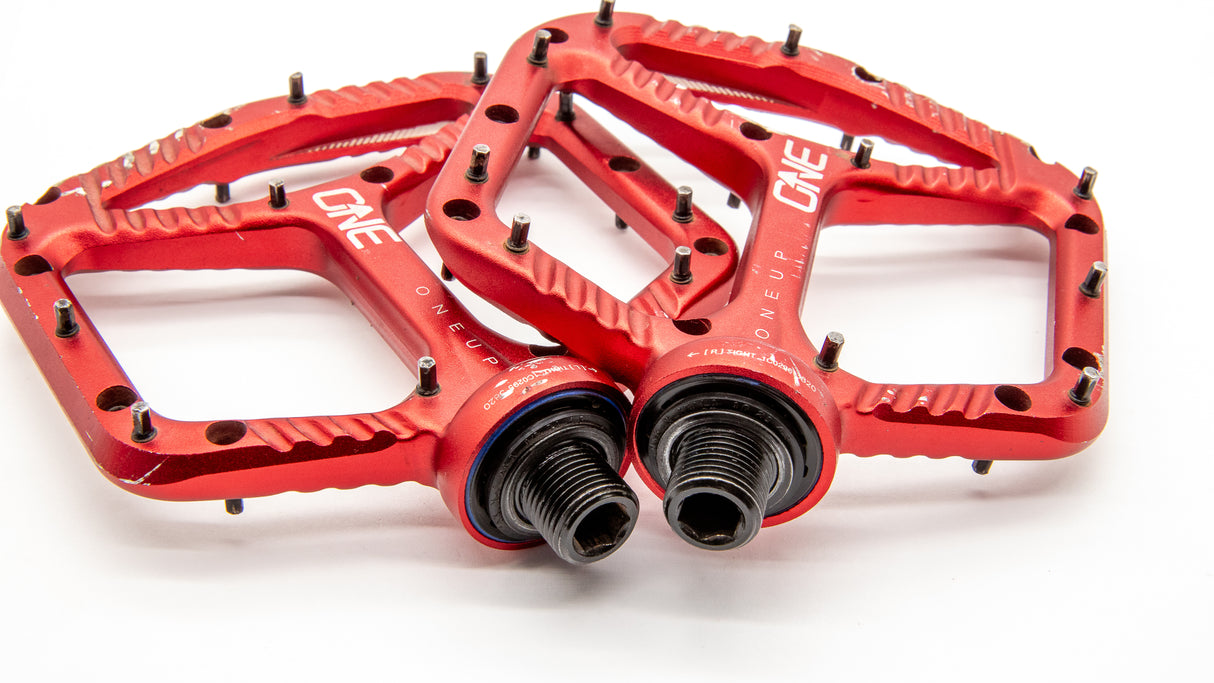 OneUp Aluminum MTB Pedals Red 365g
