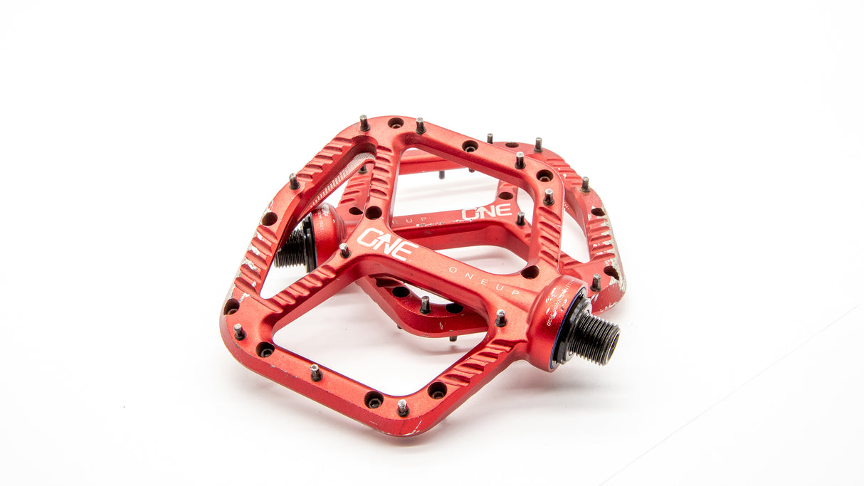 OneUp Aluminum MTB Pedals Red 365g
